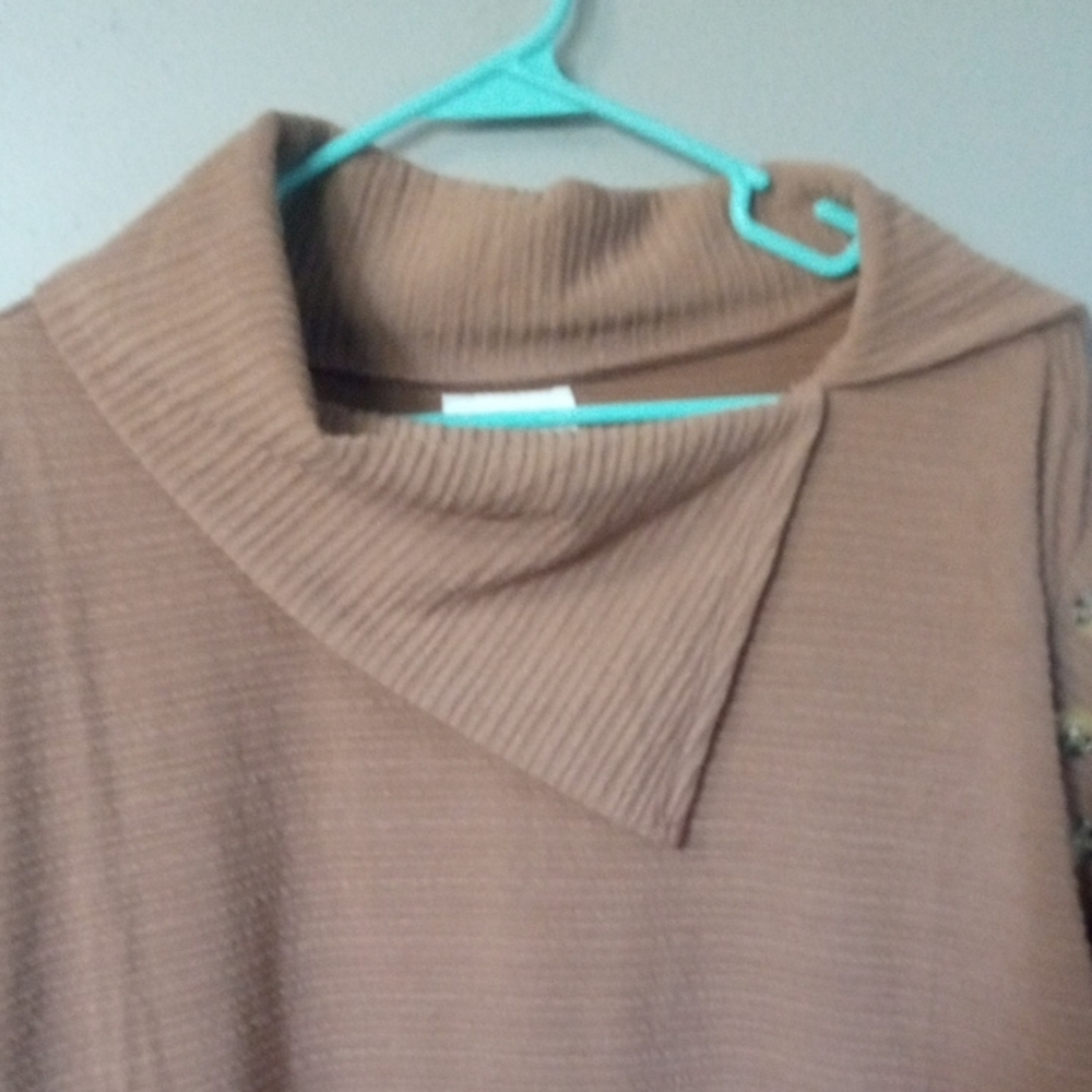 New York Laundry Women's Ribbed Cowl Neck Tunic Sweater Size XL - Picture 3 of 8